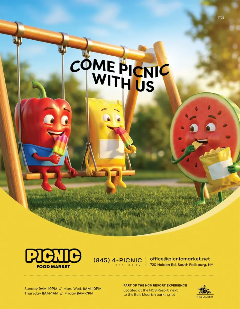 Picnic Food Market ad: Come picnic with us, designed by Sharp Design