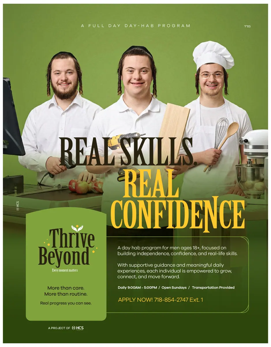 Thrive Beyond ad: Real skills, real confidence, designed by Sharp Design
